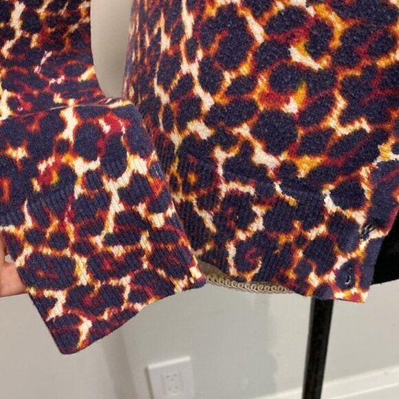 Animal Print Sweater Cardigan - Picture 10 of 15